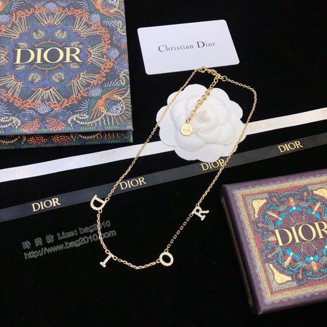 Dior飾品 迪奧經典火爆款字母項鏈  zgd1385